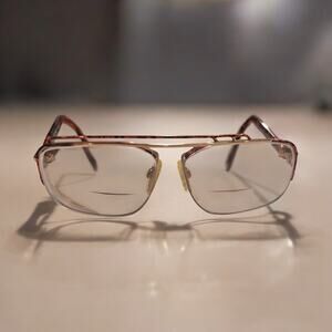 Vtg NEOSTYLE Jet Aviator Browline Double Bridge Germany Tortoise Glasses 80s